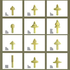 Mata Gerinda bulat Penuh Vacuum Brazed bentuk berbeda pemotong penggilingan berlian untuk batu granit tepi marmer dengan pisau 1/2" - Product Image 6