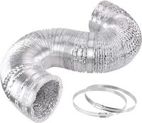 Tuyau flexible en aluminium de bonne qualité, double couche, pour sécheuse, ventilation CVC, usage hospitalier, vente directe d'usine