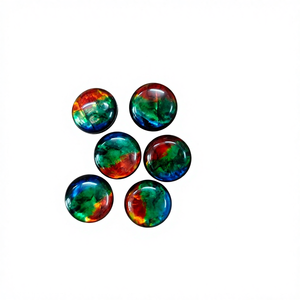 จัดส่งรวดเร็ว สวยงาม พลอยแอมโมไลต์สังเคราะห์ทรงเหลี่ยมขนาด 15 มม. 8 มม. แบบเจียระไนแบนด้านหลัง สีสวยงาม เหมาะสำหรับทำเครื่องประดับ - Product Image 4