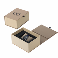 Caja de Reloj de Lujo Moderna, Personalizada y Ecológica con Materiales Reciclados, Laminación Mate, Logotipo Personalizado Incluido