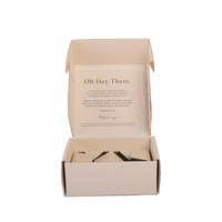 Boîte d'expédition écologique et recyclable avec impression personnalisée pour produits de soin de la peau, avec impression du logo à l'extérieur et à l'intérieur