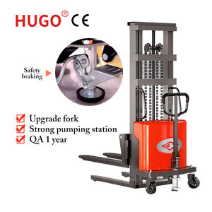 耐久性のある<span class=keywords><strong>1T</strong></span> 1.6M 1.5t工場卸売バッテリー歩行者用トランシーバー半電気パレットスタッカー - Product Image 4