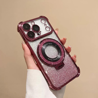Coque de protection magnétique électroplaquée pour appareil photo intégral en TPU+PC pour iPhone 17 18 Pro et iPhone 18 Pro Max