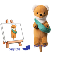 Poupée en peluche miniature personnalisée, tissu super doux, cadeau promotionnel personnalisable