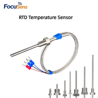 Sonde de température RTD en acier inoxydable SUS304 avec fil résistant aux hautes températures PT100/PT1000