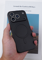 Étui de téléphone magnétique mat TPU+PC pour la série 17 avec protection intégrale, anti-traces de doigts et protection à 360 degrés