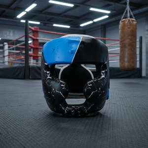 Protège-tête de kick-boxing personnalisé en gros, équipement de MMA modulaire avec motif, le plus vendu dans les protections faciales pour le kick-boxing, respirant - Product Image 3
