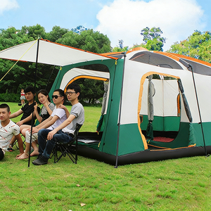 Carpa <span class=keywords><strong>de</strong></span> Camping Familiar para 4 Personas, Más Vendida, Resistente, <span class=keywords><strong>de</strong></span> Tela Oxford con Malla, Ecológica, <span class=keywords><strong>de</strong></span> Doble Capa, para las Cuatro Estaciones - Product Image 2