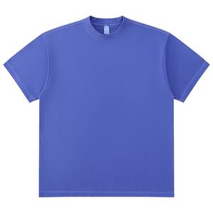 Hot 100% Pure Cotton Washed <b>Neutral</b> Heavy Weight Solid Color Mid Sleeve Plus Size Men's T-Shirt - Product Image 4