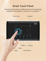 OEM Factory P10 Haute Résolution Extérieur 3D LED Mini Projecteur Portable Art Design Écran Tactile BT Wi-Fi Rechargeable pour Téléphone