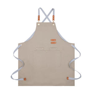Tablier de <span class=keywords><strong>cuisine</strong></span> personnalisé, tablier de salon, tablier de chef, tablier de barista, tablier de barbecue, tablier de coiffeur pour femmes et hommes, tablier de restaurant en toile - Product Image 3