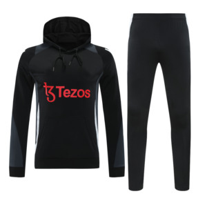 Sweat-shirt à capuche imprimé demi-zip à séchage rapide pour l'automne-hiver, tenue d'entraînement, clubs européens Manchester 25/26 - Product Image 2