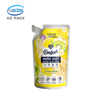 Sachet Doypack Personnalisé Imprimé et Formé, Emballage Liquide Stratifié pour Lessive, Lotion Corporelle et Détergent