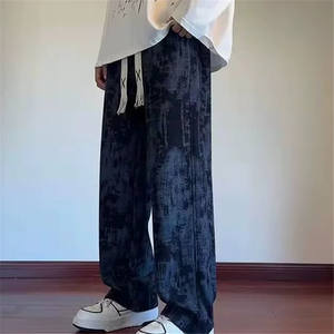 American Tye DyeNouveau Style Automne Hiver Pour Hommes De Sport Amples Et <span class=keywords><strong>Tendance</strong></span> Pantalon Décontracté Noir - Product Image 1