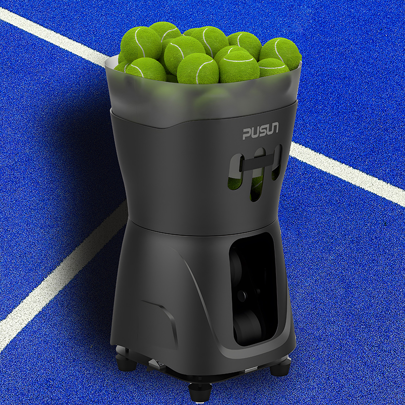 PT Minipro Professional Tennis Serve Machine Portable Adjustable Shooting Speed Smart Mode Configuration Made Durable Plastic