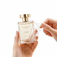 Autocollant de transfert UV de forme personnalisée, autocollants de logo imperméables à forte adhérence pour flacon de parfum, pot de crème, flacon de sérum, boîte à rouge à lèvres