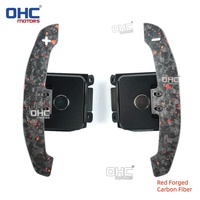 Paddle Shifter Magnetik Serat Karbon Forged Merah/Biru untuk Setir Chevy Corvette C8 Z06 Zr1 Z51 2020-2026 (Stok AS)