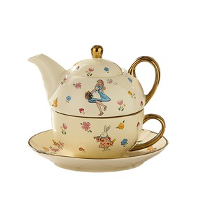 Ensemble tasse et soucoupe à café en céramique de haute qualité, ensemble de tasses de luxe pour le thé de l'après-midi - Product Image 1