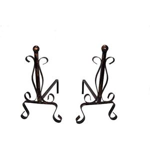 Coppia di Ali con Sfera Accessorio per Caminetto Dimensioni 40x23x35.5h - Product Image 2