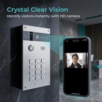Interphone vidéo 4G avec clavier pour déverrouiller la porte par mot de passe Tuya