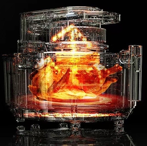 Friteuse à <span class=keywords><strong>air</strong></span> numérique compacte JUBAKE Premium de 5 pintes, four multifonctionnel, <span class=keywords><strong>pot</strong></span> instantané avec technologie d'élimination de la graisse - Product Image 3