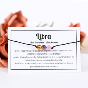 กำไลข้อมือคริสตัลธรรมชาติขายส่ง กำไลข้อมือการ์ดกลุ่มดาวแบบกำหนดเอง - Product Image 4
