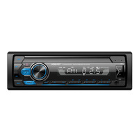 Classic 1 Din Car Radio Estéreo TF Puerto USB DSD Formato de audio Manos libres Control remoto por aplicación FM Transmisor Amplificador 1 año