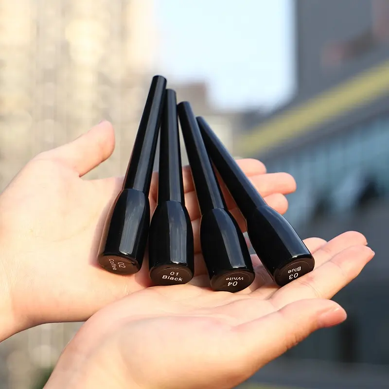 4 색 고품질 블랙 방수 개인 라벨 액체 아이 라이너