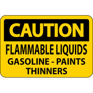 علامة تحذير الغاز القابلة للاشتعال 10 "X 14" لافتات السلامة من الحرائق الألومنيوم - Product Image 5