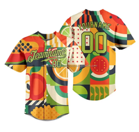 Maillot de Baseball Personnalisé Full Botton Fête de Vacances T-shirts Personnalisé Nom Logo Numéro Adulte Enfants Formation Activewear Uniforme