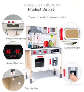 Bằng Gỗ Giả Vờ Chơi Nhà Bếp Thiết Lập Cho Trẻ Em-Thực Tế Đồ Chơi Nấu Ăn Cho Bé Trai Và Bé Gái - Product Image 4