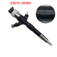 Injecteur de carburant Common Rail 23670 09380 23670 09360 295050 0810 Neuf Pièce de rechange pour moteur diesel 2.5L 2KD FTV de pick-up léger