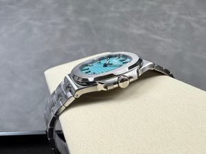 Montre mécanique de luxe de qualité supérieure, étanche, 40 mm, mouvement ETA 330 d'usine DDF, épaisseur 8,2 mm, 5711 Tiffanyy Blue PP Watch - Product Image 4