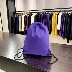 Custom Logo Recyclable Small Non Woven Drawstring <b>Backpack</b> Simple Printed Nylon Tote Bag Rope Handle Cheap Price Shopping Bag - Product Image 1