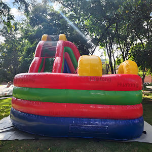 Huatong Backyard Pvc Strawberry Gonflable Slide Bounce House Combo Avec Escalade Mur Saut Châteaux Avec Toboggan pour Kids Party - Product Image 6