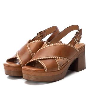Sandalias de Tacón para Mujer Carmela, Color Camel, Plataforma, Tacón Cuadrado, Zapatos de Verano - Product Image 4