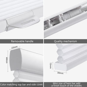 ستائر خلوية فاخرة من ZSTARR بعرض 1 بوصة، فلتر للضوء وحاجب للضوء بدون حبال، ستائر خلوية على شكل خلية النحل لغرف الأطفال - Product Image 5