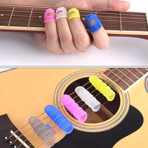 Gants de protection en silicone pour doigts de guitariste, couvre-doigts en caoutchouc pour la <span class=keywords><strong>guitare</strong></span> - Product Image 2