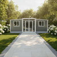 Bâtiment Modulaire Pliable à Double Aile pour Bureau Temporaire et Logement de Chantier