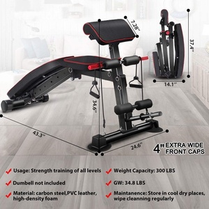 <span class=keywords><strong>Banc</strong></span> de musculation réglable <span class=keywords><strong>pour</strong></span> la salle de sport à domicile équipement de musculation portable bancs d'entraînement utilitaires durables - Product Image 4