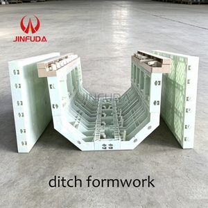Pour la <span class=keywords><strong>construction</strong></span> de canaux et de fossés en béton, coffrage en plastique réutilisable avec formes personnalisables - Product Image 1