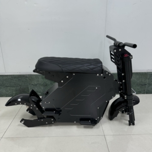 Chasis de Scooter Eléctrico de Aleación de Aluminio Negro con Espacio de Almacenamiento para Bicicleta Eléctrica Seated Molo 5, Motor Dual de 52V 72V 60V - Product Image 5