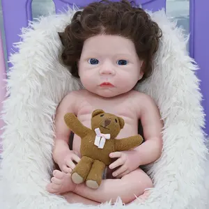 46cm yeniden doğmuş bebek bebek Preemie tam vücut silikon bebek bebek gerçekçi yeniden doğmuş bebek erken bebek