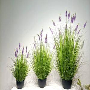 Flor Artificial de Seda Morada, Lavanda, Lila, Cebollina, Directo de Fábrica, para Arreglos Florales de Boda, Plantas de Seda Moradas - Product Image 3