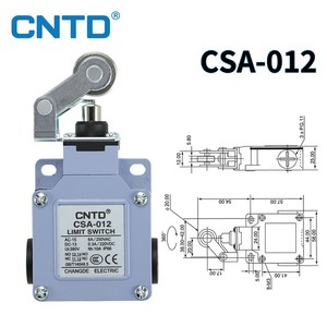 Interrupteur de fin de course micro CNTD Changde Electric CSA-012, industriel, étanche, anti-poussière, en acier inoxydable, roue, catégorie de produits premium - Product Image 4