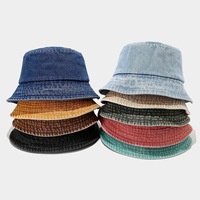 Chapeau Bob Personnalisé en Denim Foncé Camouflage, Tissu Coton Lavé, Broderie 3D, Style Vintage Streetwear Y2K, Décontracté, Sport, Extérieur, Unisexe