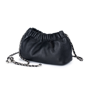 Bolsos de Mano de Cuero Genuino Personalizados al por Mayor, Bolsos de Diseño con Detalles Metálicos para Mujer, Bolsos de Noche de Lujo y Caja de Regalo - Product Image 2