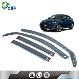 Accesorios para Auto <span class=keywords><strong>ICBM</strong></span>, Visera de Ventana de PMMA Acrílico para Protección Solar/Lluvia, para BMW X6 2008-2014 - Product Image 1