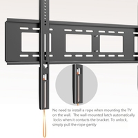 Soporte de Pared para TV de Acero Resistente con Capacidad de Carga de 100 kg para Pantallas de 50-100 Pulgadas