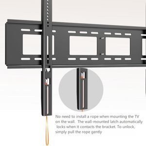 100kg Load Capacity Heavy-Duty Steel <strong>TV</strong> <strong>Wall</strong> Mount <strong>Bracket</strong> for <strong>50</strong>-100 <strong>Inches</strong> - Product Image 4